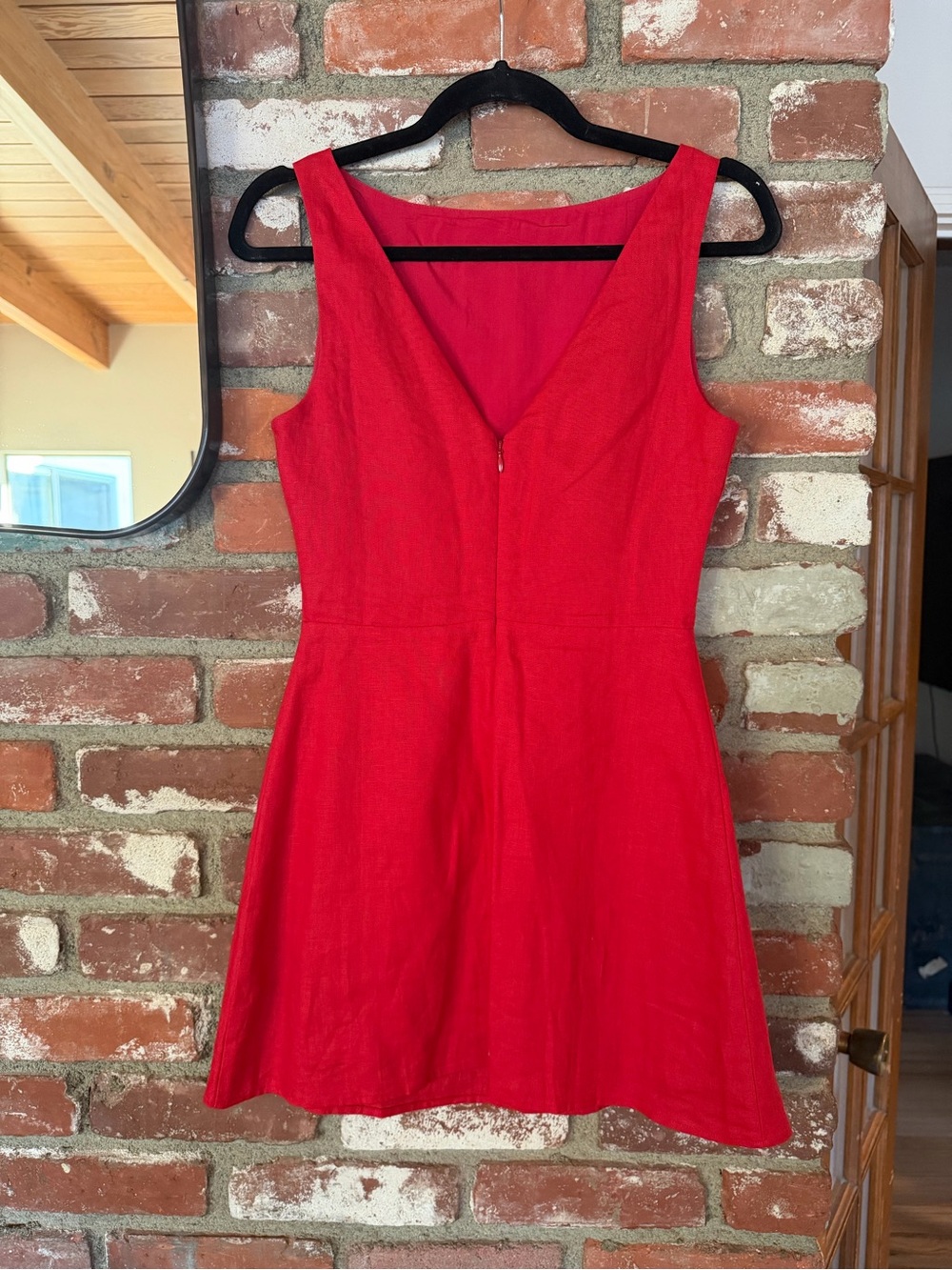 Reformation Red Sleeveless Mini Dress - Picture 2 of 3